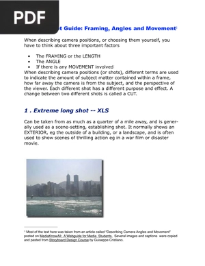 Camera Shot Guide: Framing, Angles and Movement