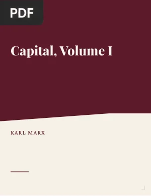 Capital, Volume I