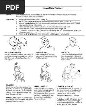 Cervical Spine Stretches
