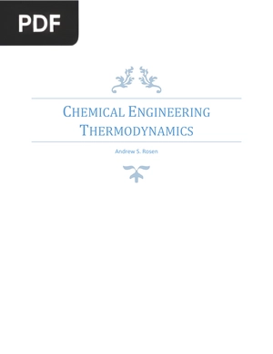 Chemical Engineering Thermodynamics