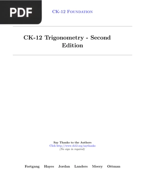 CK-12 Trigonometry - Second Edition