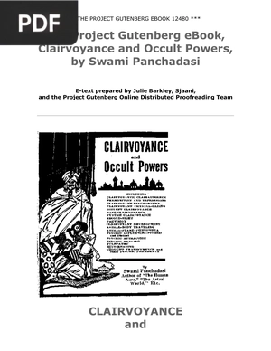 Clairvoyance and Occult Powers