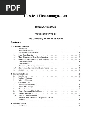 Classical Electromagnetism