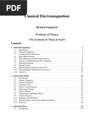 Classical Electromagnetism
