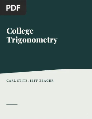 College Trigonometry