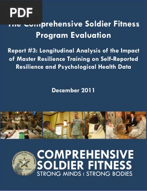 Comprehensive Soldier Fitness Program Evaluation: Master Resilience Training Impact