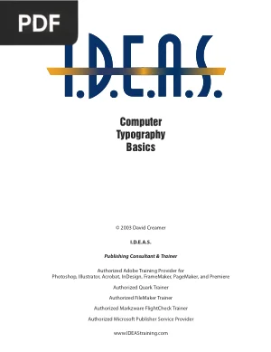 Computer Typography Basics