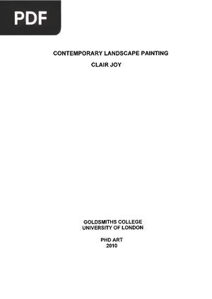 Contemporary landscape painting