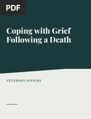 Coping with Grief Following a Death