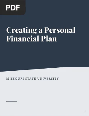 Creating a Personal Financial Plan
