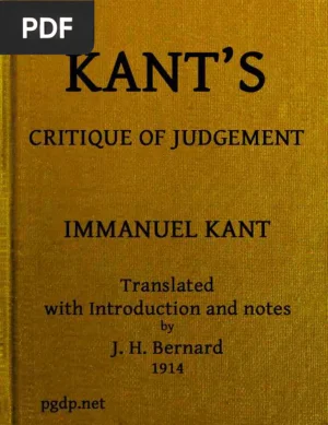 Critique of Judgment