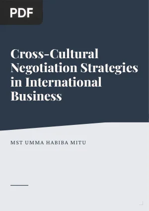 Cross-Cultural Negotiation Strategies in International Business