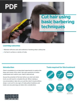 Cut Hair Using Basic Barbering Techniques