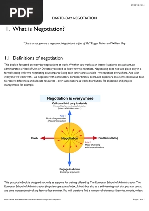 Day-to-Day Negotiation