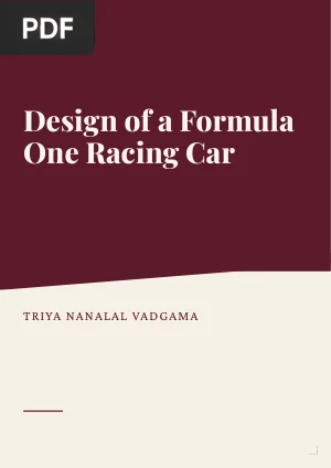 Design of a Formula One Racing Car