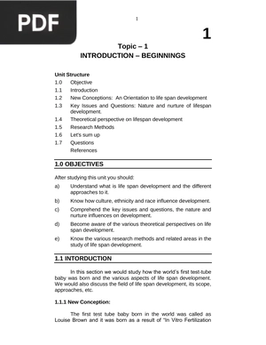 Developmental Psychology