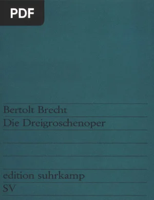 Die Dreigroschenoper - Der Erstdruck 1928