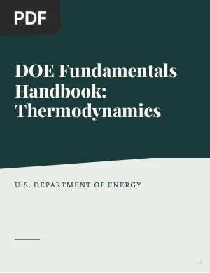 DOE Fundamentals Handbook: Thermodynamics
