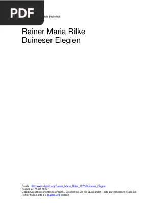Duineser Elegien (Duino Elegies)