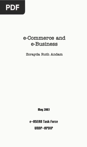 E Commerce and E Business