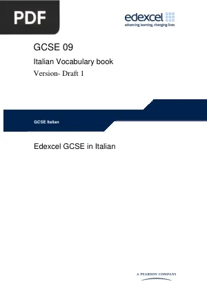 Edexcel GCSE Italian Vocabulary Book