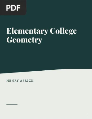 Elementary College Geometry