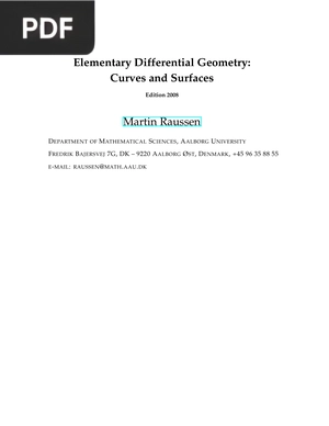 Elementary Differential Geometry: Curves and Surfaces