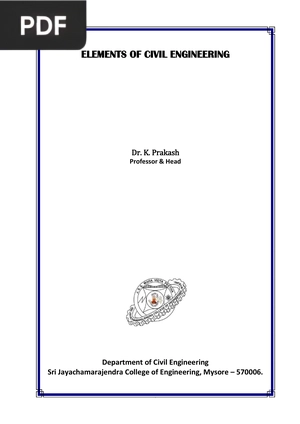 Elements of Civil Engineering