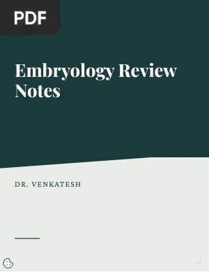 Embryology Review Notes