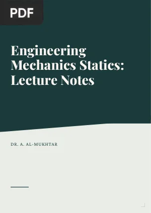 Engineering Mechanics Statics: Lecture Notes