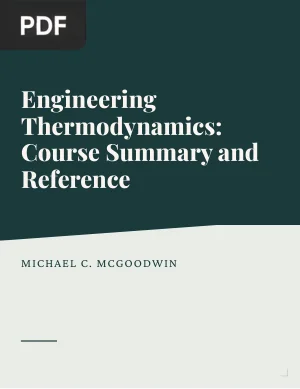 Engineering Thermodynamics: Course Summary and Reference