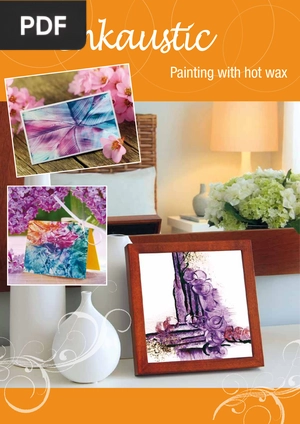 Enkaustic painting with hot wax