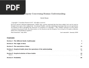 Enquiry Concerning Human Understanding