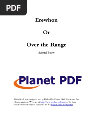 Erewhon  Or Over the Range