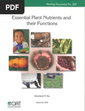 Essential Plant Nutrients and their Functions