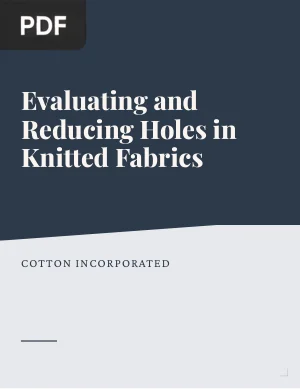 Evaluating and Reducing Holes in Knitted Fabrics