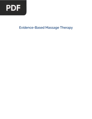 Evidence-Based Massage Therapy