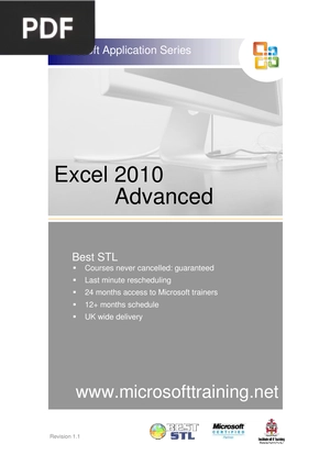 Excel 2010 Advanced