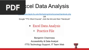 Excel Data Analysis
