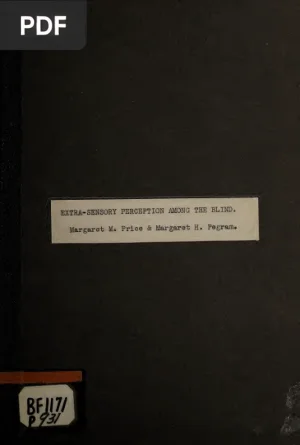 Extra-Sensory Perception Among the Blind