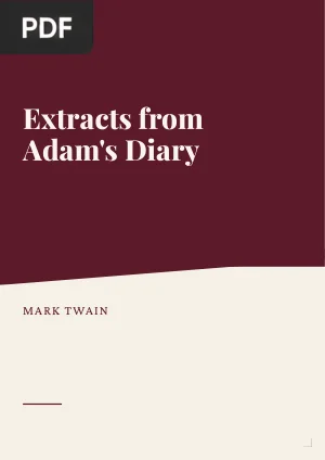Extracts from Adam's Diary