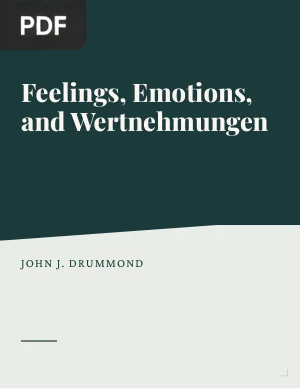 Feelings Emotions and Wertnehmungen