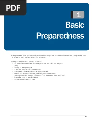 FEMA Basic Preparedness