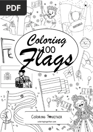 Flags Coloring Book