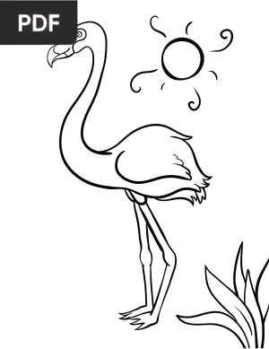 Flamingo Coloring Page