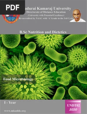 Food Microbiology (B.Sc. Nutrition and Dietetics)
