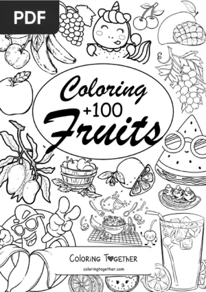 Fruits Coloring Book