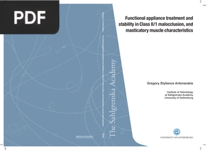 Functional Appliance Treatment and Stability in Class II