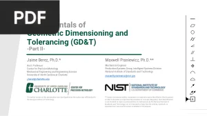 Fundamentals of Geometric Dimensioning and Tolerancing: Part II
