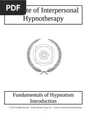 Fundamentals of Hypnotism Introduction